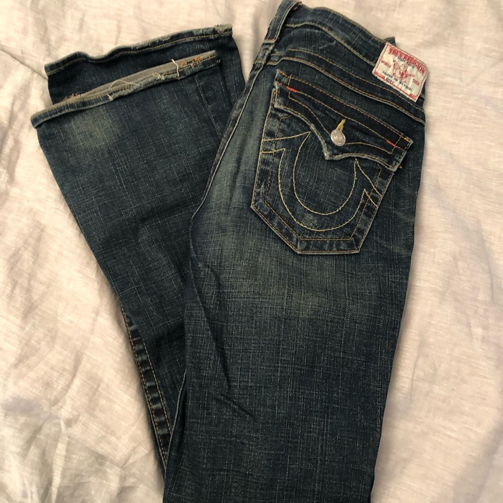 True religion flare leg jeans, size 30
